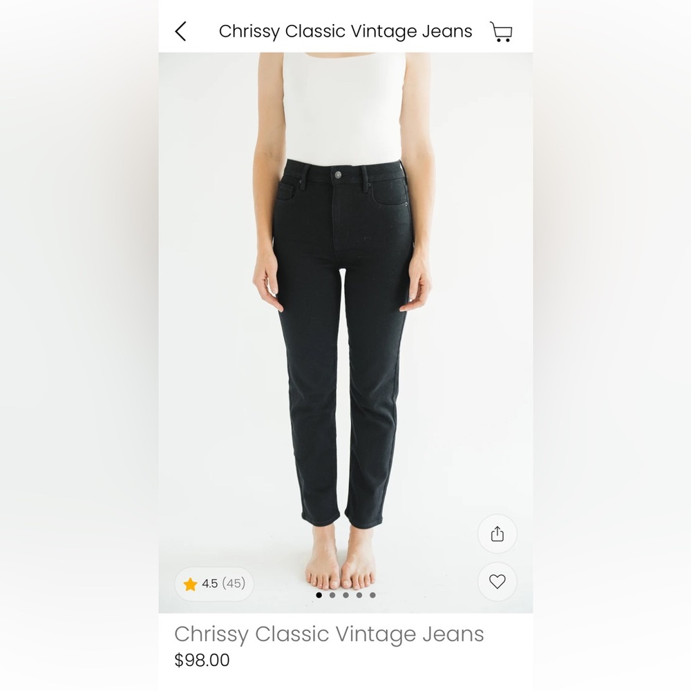 Carly Jean Los Angeles Chrissy Classic Vintage Jeans